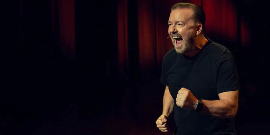Ricky Gervais: Armageddon. Courtesy of Netflix.