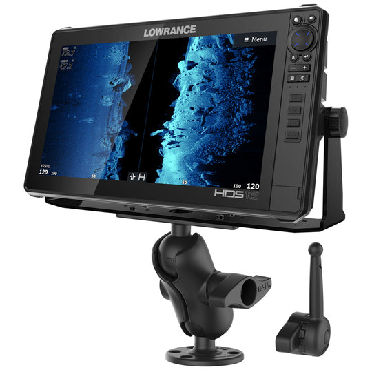 RAM MOUNTS Ram 1 in. Double Ball Mount for Lowrance Elite-4, Hook-4 & Mark-4  Fishfinders RAM-B-101-LO11 - The Home Depot