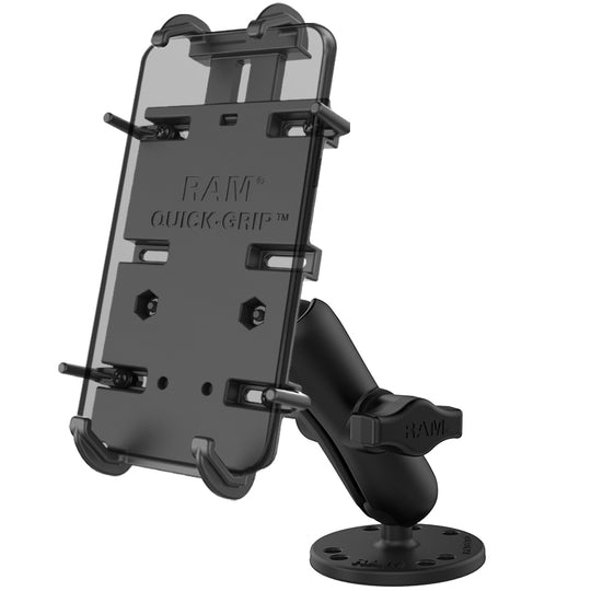  RAM Mounts RAP-B-138-UN7U X-Grip High-Strength Composite Phone  Mount with Drill-Down Base with Medium Arm : Everything Else
