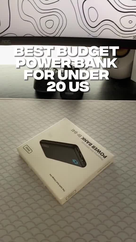 INIU Power Bank 10000mAh 2-Port Portable Battery w/Charger & Flashlight  BI-B41