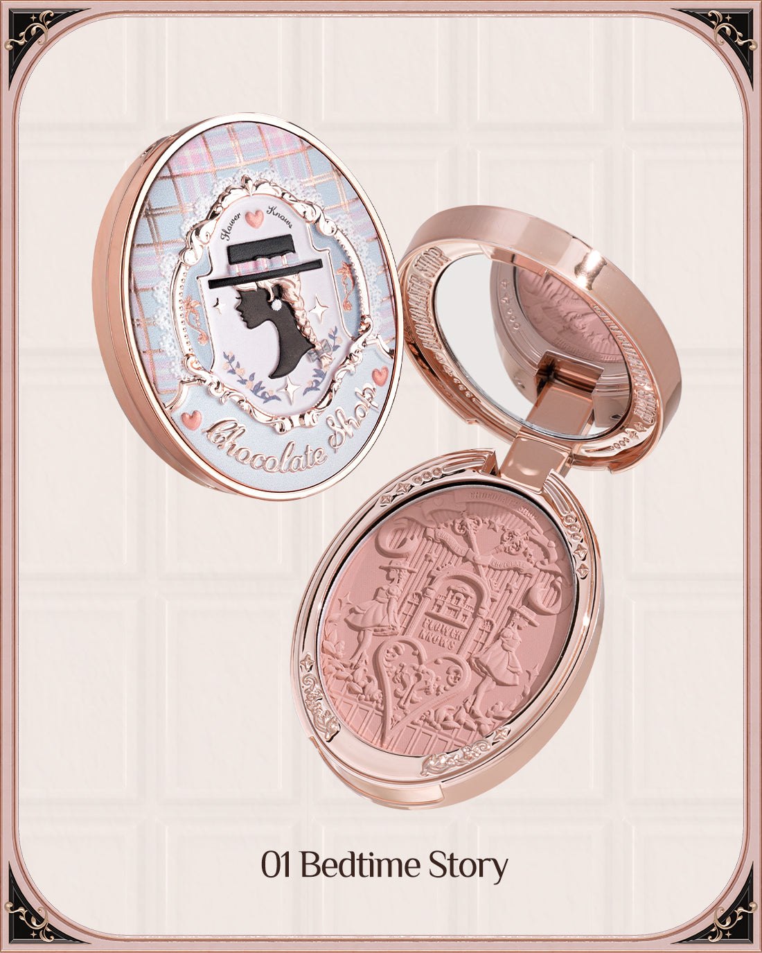 Strawberry Rococo Embossed Blush