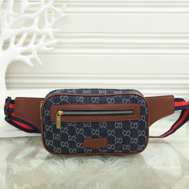 GG Womens Double G Waist Bag Chest Bag Shoulder Bag Messenger Bag-1