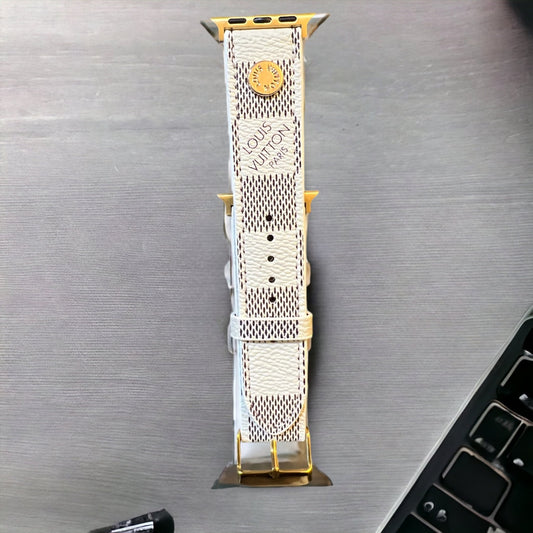 Monogram LV Vegan Leather Apple Watch Bands – Nails Under Wraps