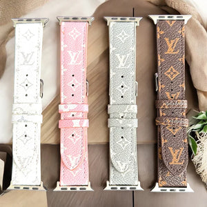 Small Printed Apple Vegan Leather Watch Bands - Nails Under Wraps 