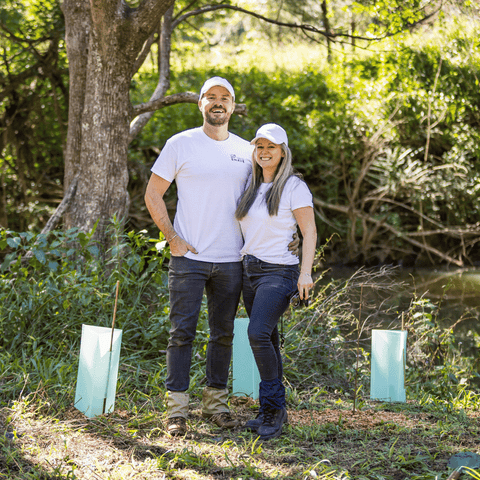 Tree planting event with Make My Shave