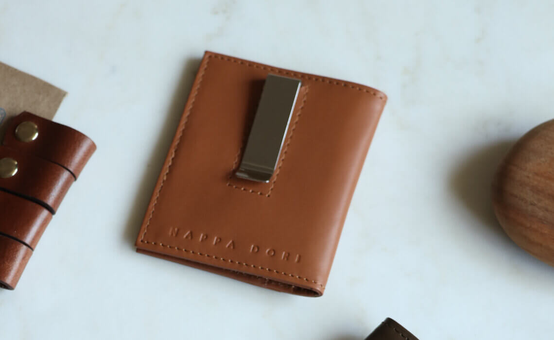 Leather Money Clip Wallet