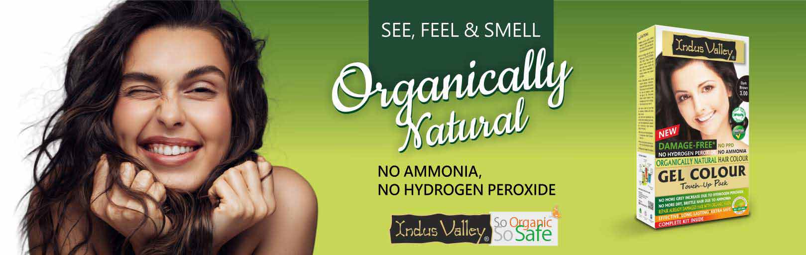 dark brown gel colour banner