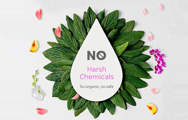 no harsh chemicals