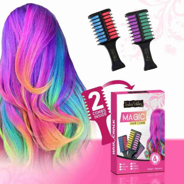 WIDERZONE 4pcs Professional Hair Color Temporary Hair Dye Soft Salon Hair  Color Party Out Chalk Women Powder Dye Color Hair Multicolor  JioMart