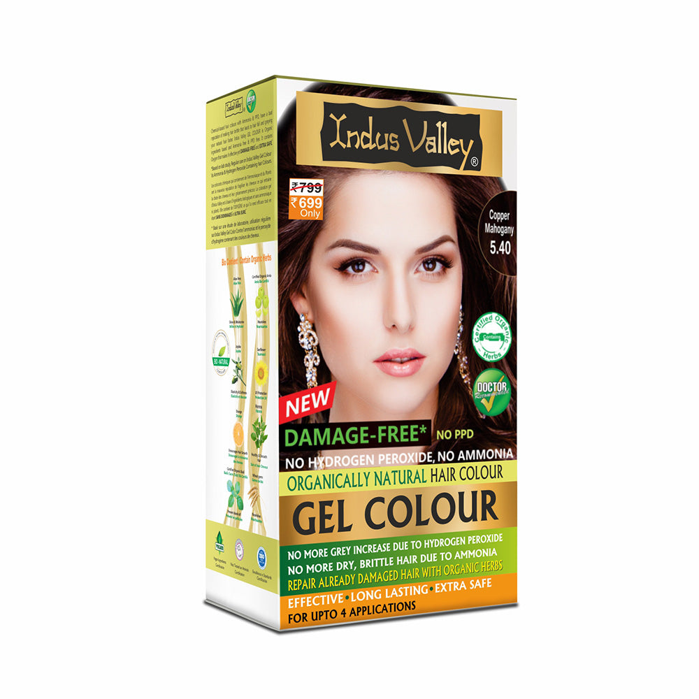 Organically Natural Gel Hair Color  Dark Brown