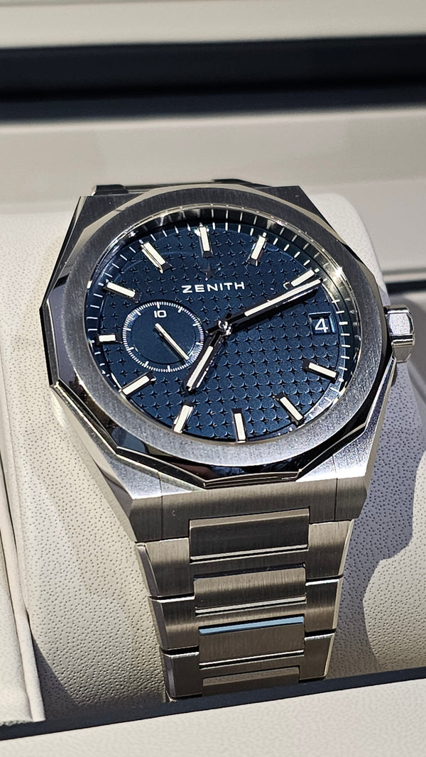 FSOT: ZENITH Defy SKYLINE SKELETON BLACK DIAL STAINLESS STEEL 2023 COMPLETE  SET [$7,875 USD]