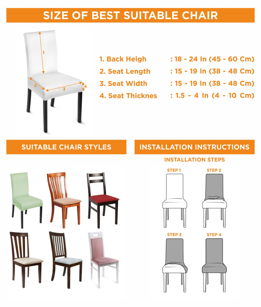 Size Chart Dining Chair Slipcover | Raiana's Vibes