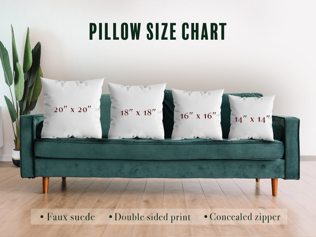 Size chart Pillow cases | Raiana's Vibes