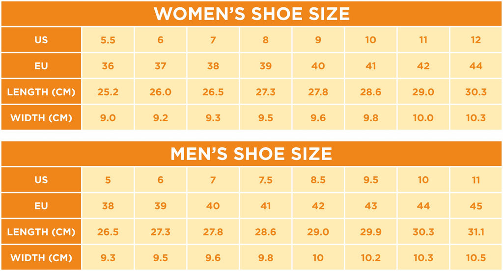 High Top Unisex Sneakers Size Chart | Raiana's Vibes