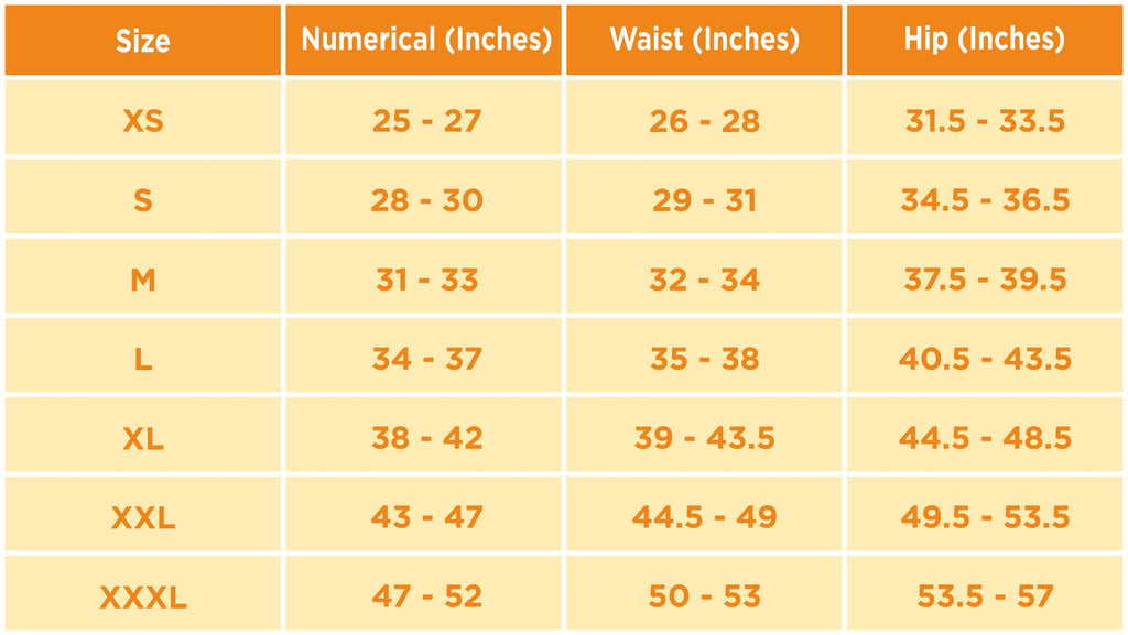 Size chart Men's swim shorts | Raiana's Vibes