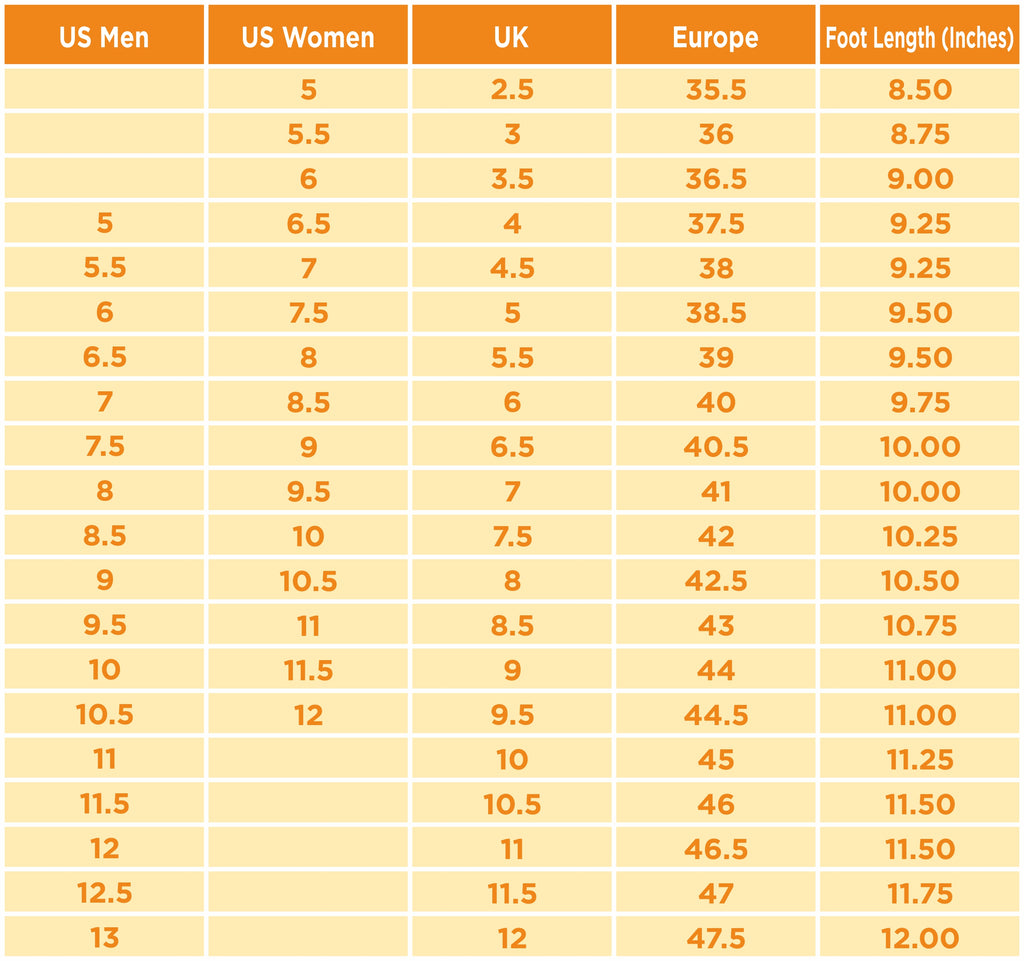 Size chart high top women | Raiana's Vibes