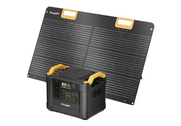 BougeRV Solar Generator Fort 1000 1120Wh for Refrigerator