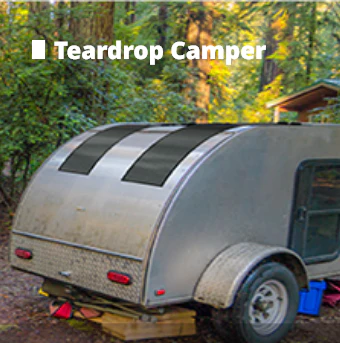 Teardrop Camper for CIGS Solar Panel