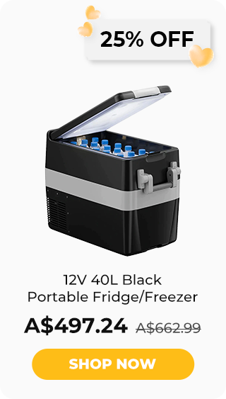 12V 30 Quart (28L) Portable Fridge & 30 Quart Insulated Protective Cover