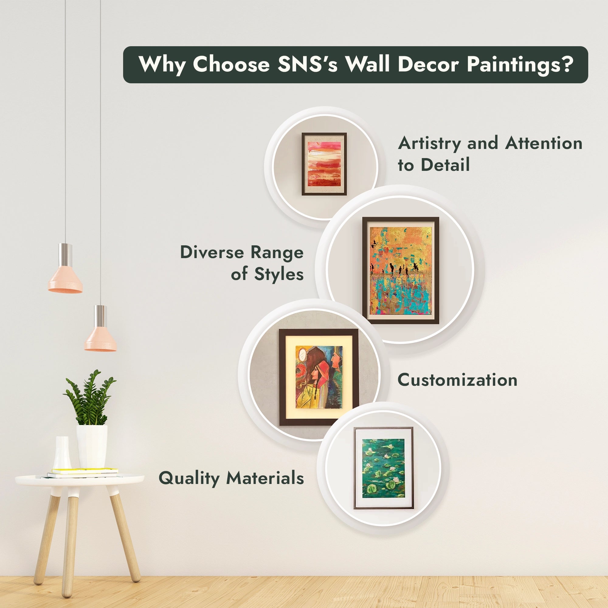 Why Choose SNS’s Wall Decor Paintings