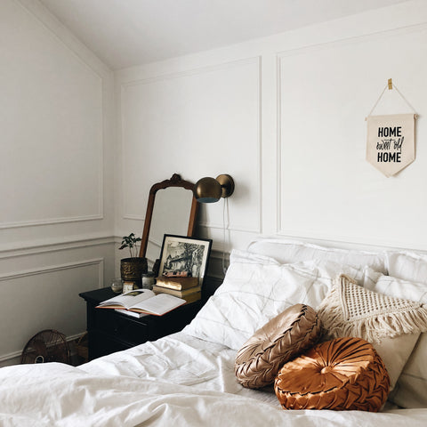 Cozy White Bedsheet for Winter | Skylark+Owl Linen Co