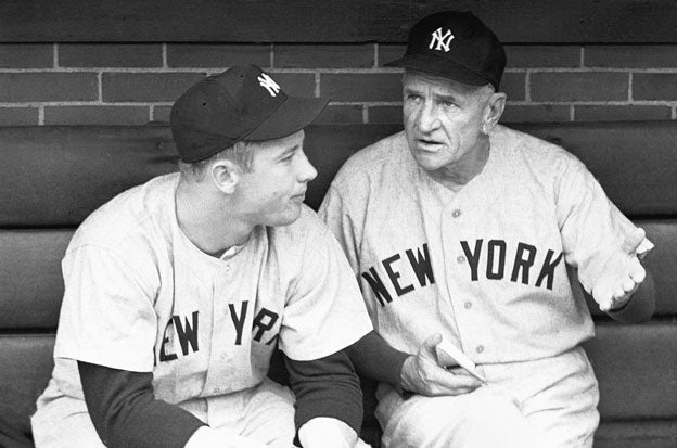 CASEY STENGEL  New York Yankees 1951 Home Majestic Throwback Baseball  Jersey