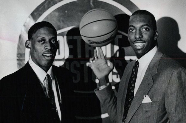 【80s】Dennis Rodman　John Salley　Pistons　T