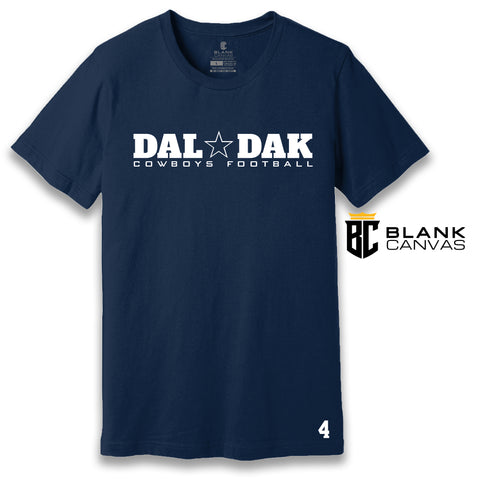 D UP Dallas Football T Shirt Blank Canvas Merch