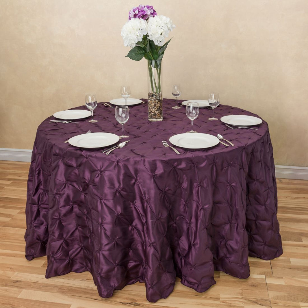 120 In Round Tablecloths   120RD 015284 120 In. Round Pinwheel Tablecloth Eggplant Main 1066x 