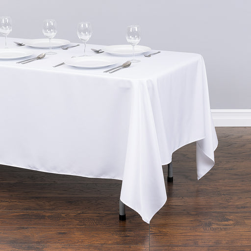 CV Linen Polyester Tablecloth - 60' x 126', Rectangular