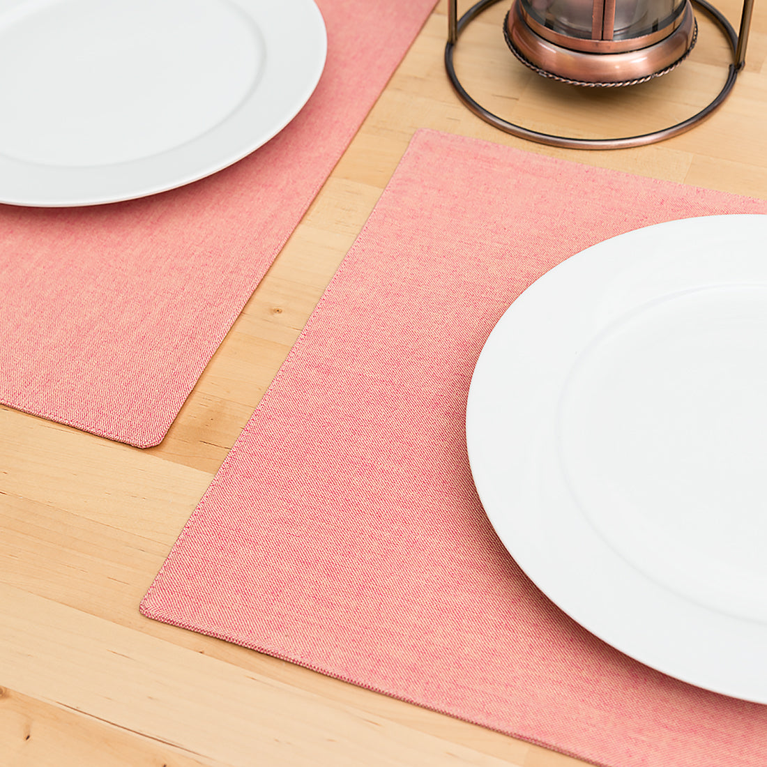 AAL 13P19 058743 Chambray Placemats Papaya 4pack 1