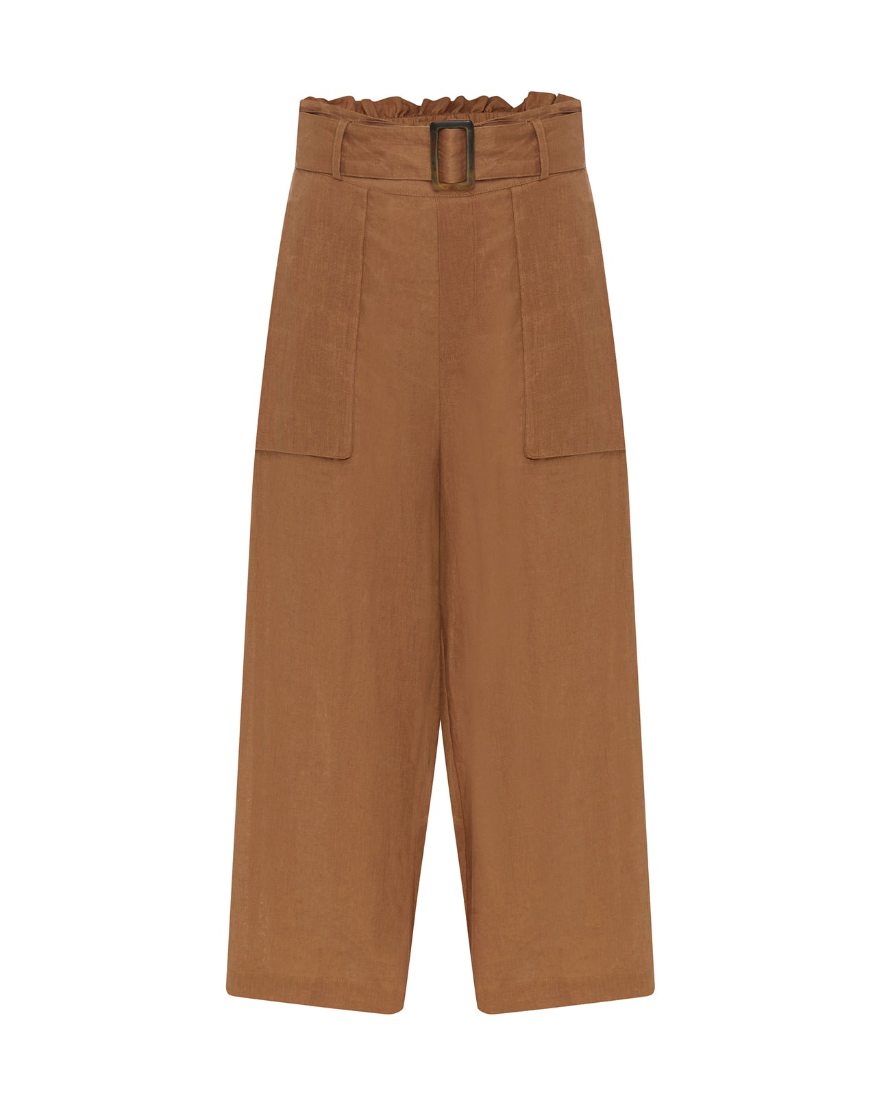 Gaia Brown Linen Culottes