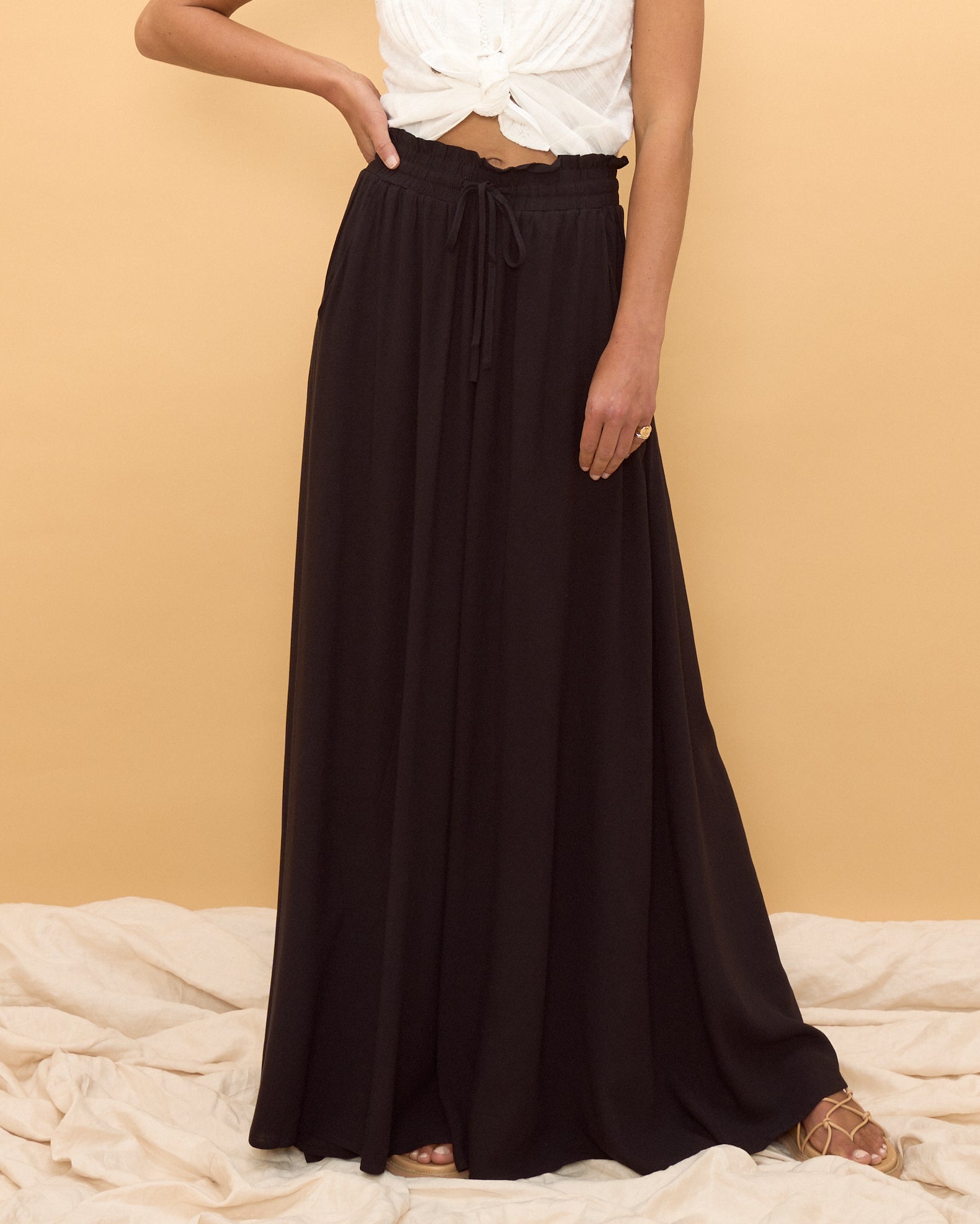 Sol Black Wide Leg Pants