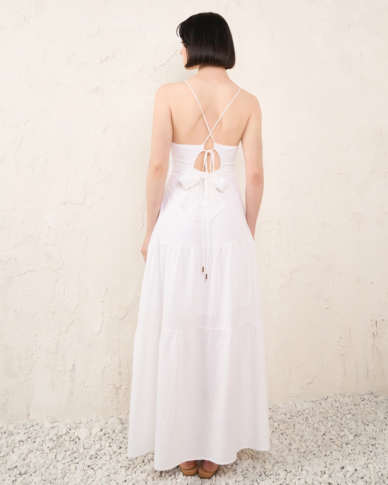 Kaylani White Maxi Dress