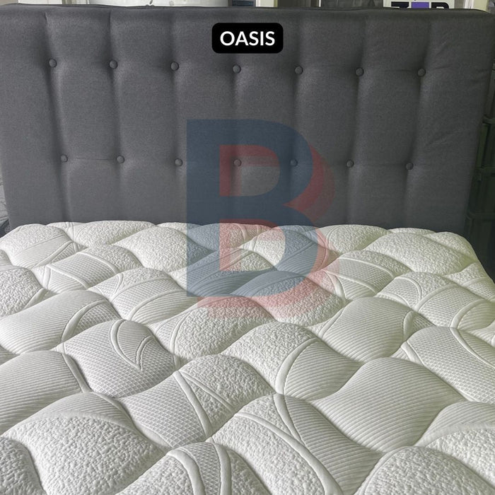Oasis Tufted King Headboard Wings Free Shipping | Budget Beds