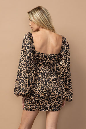 
            
                Load image into Gallery viewer, Jolee Leopard Mini Dress
            
        