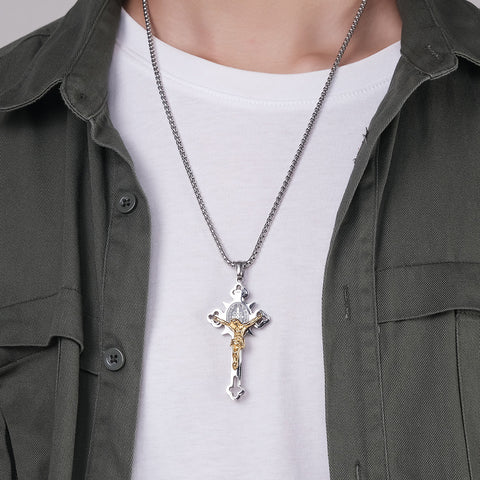 FREE Today: ST.Benedict Protection Cross Power Necklace FREE FREE 3