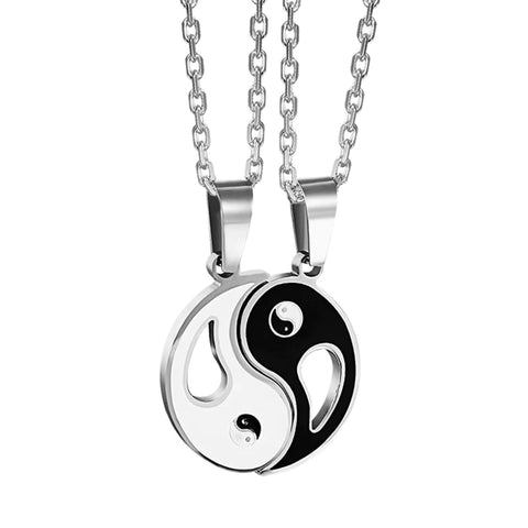 2pcs Yin Yang Pendant Couple Necklace