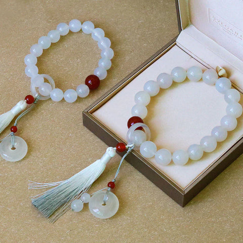 Gemstone wrist mala