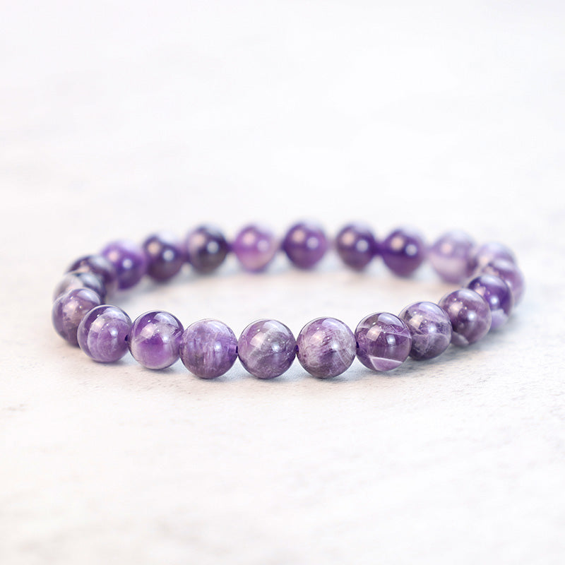 Amethyst Natural Stone Bracelet with MagSnap FOR MEN by Mesmerize