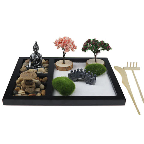 Buddha Stones Buddha Symbol Tree Landscape Meditation Calm Zen Garden Decoration