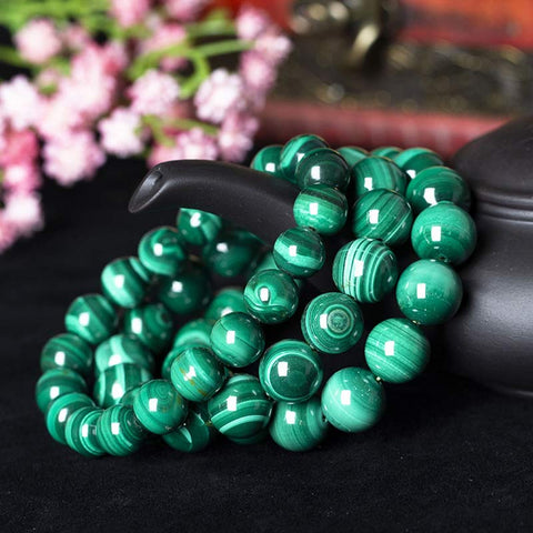 Buddha Stones Natural Malachite Protection Calmness Bracelet
