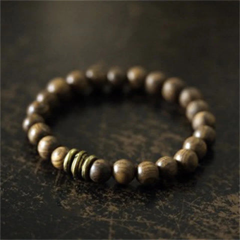 Buddha Stones Tibetan Sandalwood Protection Bracelet