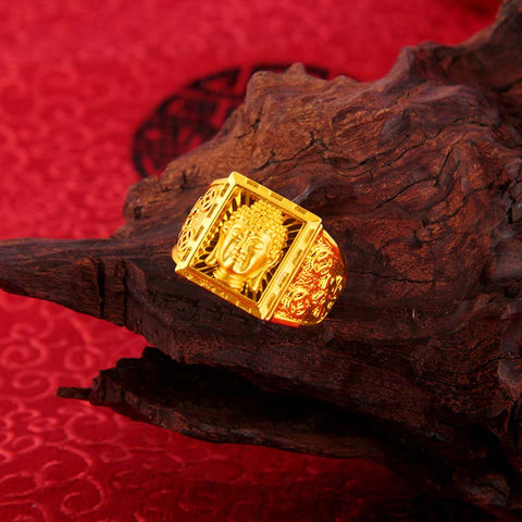 FengShui Lucky Buddha Wealth Ring