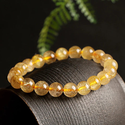 Buddha Stones Natural Citrine Blessing Protection Bracelet