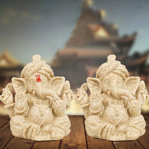 Buddha Stones Ganesh Ganpati Elephant Statue Transformation Home Decoration