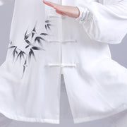 Yin Yang Bamboo Tai Chi Spiritual Zen Practice Meditation Prayer Uniform Unisex Clothing Set
