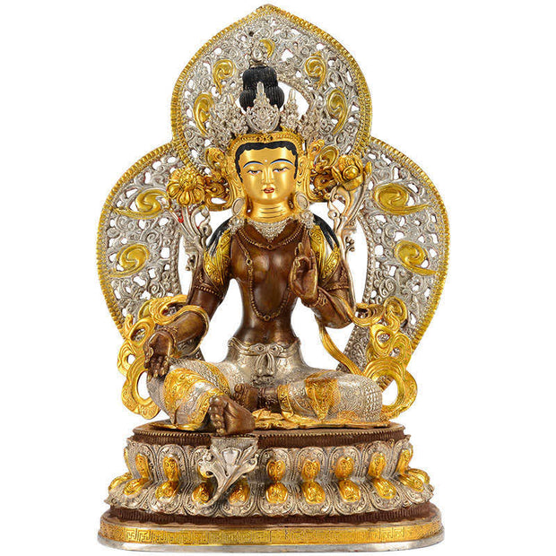 Bodhisattva Green Tara Hope Copper Statue Decoration