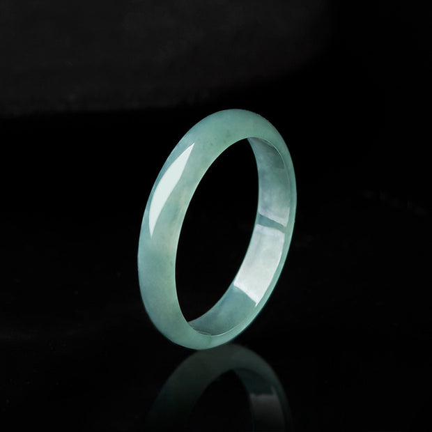 Natural Jade Prosperity Protection Ring