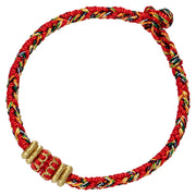 Tibet Handmade Chinese Zodiac Natal Buddha Luck Strength Braided String Bracelet